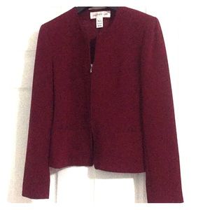 EUC JNY Burgundy Jacket